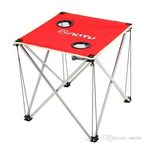 Ultraportabilité Épaissie En Plein Air Table Basse Table Pliante 600D Oxford Tissu Camping Pique-Nique Voyage BBQ Plage Portable Pliable 2144