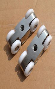 Ultraquiet houten deur rolrol meubels schuifraam poelie hangende spoor nylon wiel glazen lagerhardware9877765