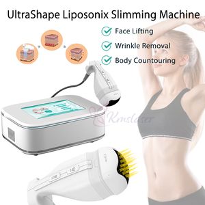 Ultrashape V4 Hifu Liposonix Máquina de adelgazamiento corporal Uso en el salón de casa Eliminación de celulitis Equipo liposónico de levantamiento de la piel