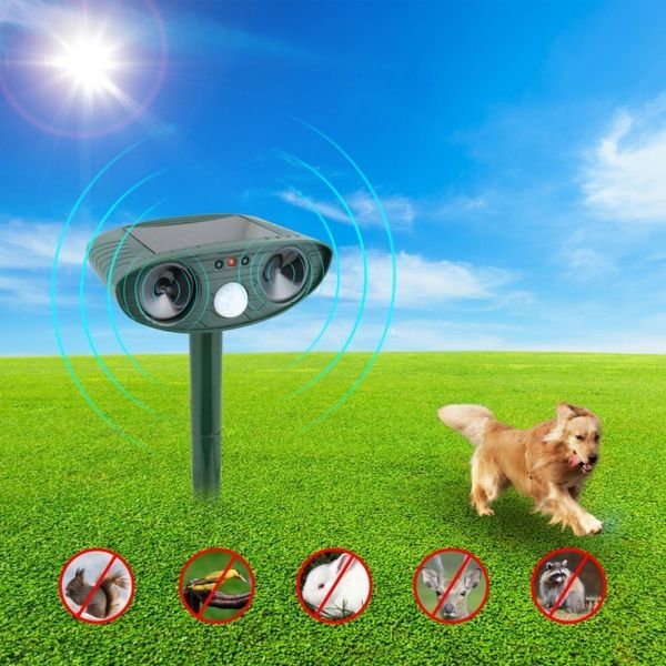 Repeller à chat ultrasonic Pest Repeller Dog Fox Dister Chaser Repultent Repeller écologique écologique Repeller Animal Pest Y200106