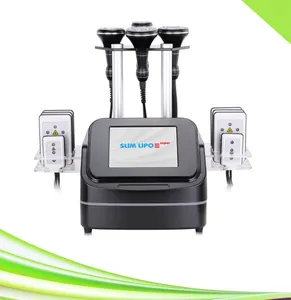 Ultrasone cavitatie Slimping lipolaser cavitatiemachine zwart draagbare spa 110V 220V 6 in 1 lipo laser lichaam slankere kavitatie echografie RF 80K vacuümtherapie