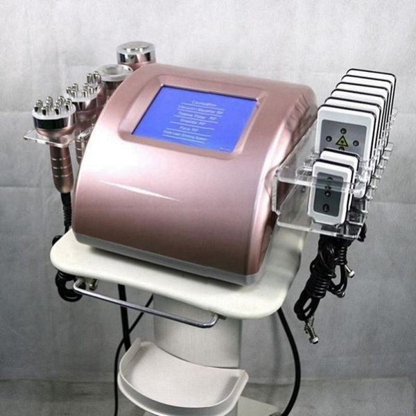 Cavitación ultrasónica máquina de adelgazamiento bipolar tripolar multipolar radiofrecuencia estiramiento de la piel lipo láser Slim