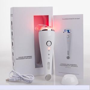 Ultrasone Koude Trillingen SPA Gezicht Eye Massager LED Photon Oplaadbare Schoonheid Huidverzorging Anti Lijnen Rimpels Draagbare Thuisgebruik