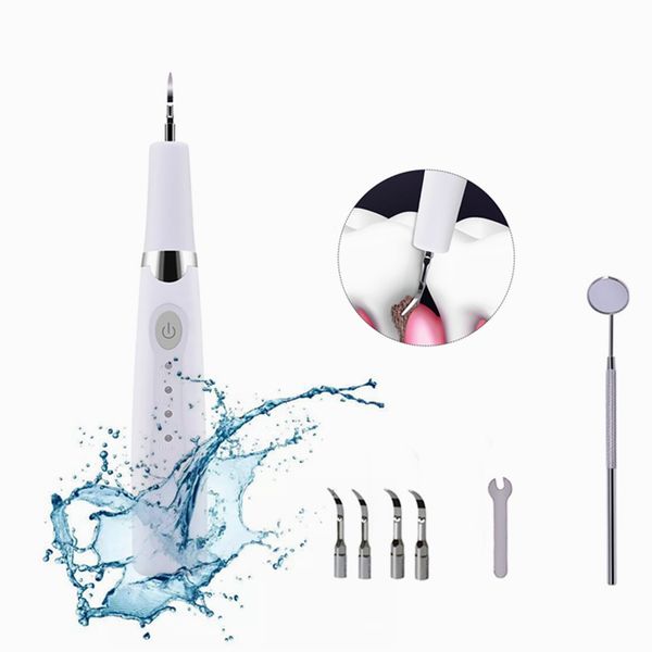 Escalador Dental ultrasónico recargable, eliminador de cálculo, blanqueamiento de dientes, raspador de sarro, herramienta portátil de vibración de alta frecuencia para dentista