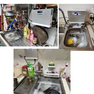 Ultrasone vaatwasser gootsteen vrijstaande installatievrije huisborstel type groente wassen lui automatisch