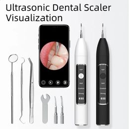 Blanchiment des dents visuel dentaire électrique ultrasonique avec caméra HD outils de dissolvant de tartre de calcul de dents nettoyant tache de dent 240129