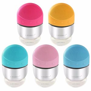 Cepillo de limpieza Facial eléctrico ultrasónico, marca LOSIMEI, limpiador de poros de silicona, máquina de belleza, masajeador para el cuidado de la piel