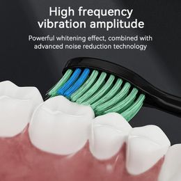 Cepillo de dientes de dientes eléctrico ultrasónico Pincel sónico de dientes IPX7 CARGABLE 5 modos 3 Modo de nivel Tipo-C para cepillo de dientes eléctrico
