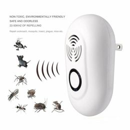 Ultrasone Elektrische Mosquito Repeller Pest Weigeren Repellent Indoor Kakkerlak Trap Mosquito Killer Pest Control 220 V EU / US Plug VT1690
