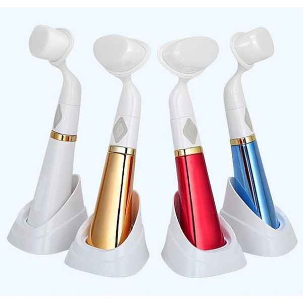 Cepillo de limpieza facial ultrasónico Cepillo de lavado facial eléctrico Herramienta de cuidado facial Corea del Sur Pobling Rojo Oro Azul Blanco 3 colores