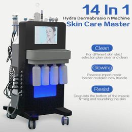 Ultrasone Facial Skin Scrubber Diepe Gezicht Reiniging Lymfedrainage Zuig Spa Schoonheid Apparatuur H2 o2 Hydra Aqua Peel Machine