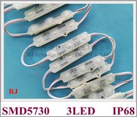 Module d'éclairage LED imperméable à l'injection ultrasonique pour les lettres de canal de signe DC12V SMD 5730 3 LED 1.2W IP68 72mm x 18 mm de gel Lens