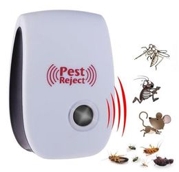 Ultrasone Pest Reject Repeller Controle Elektronische Repellent Muis Rat Anti Knaagdier Bug Kakkerlak Mug Insect Killer2686640