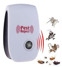 Plaga ultrasónica Rechazar Repeller Control Repelente de plagas Electronic Rat Rat Anti roedor Bug Cucaracha Mosquito Insect Killer1958710