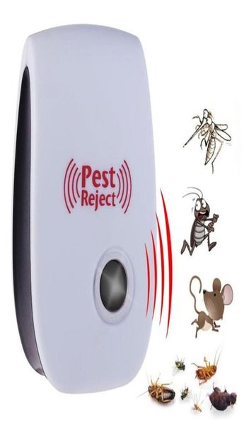Plaga ultrasónica Rechazo Control del repeler Repelente Electrónico Rata Rata Anti roedor Bug Cucaracha Mosquito Insectos asesino5463113
