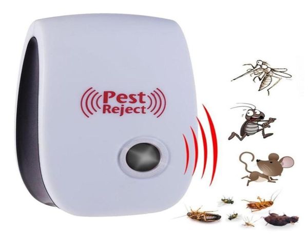 Pests de plagas ultrasónicas Rechazador Control de repelente Repelente electrónico Rata Rata Anti roedor Bug Cucarach Mosquito Insect Killer3761816