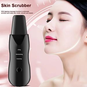 Ultrasone porie Cleaner Professional Skin Scrubber Face tillen diepe schone Blackhead Remover Peeling Beauty de 240112