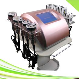 Ultrasónico rf lipo láser adelgazante sistema de cavitación al vacío rosa portátil spa salón clínica ultrasonido lipolaser radiofrecuencia dispositivo de cavitación para estiramiento de la piel