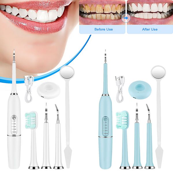 détartreur dentaire étanche à ultrasons pour les dents tache de tartre dissolvant de calcul dentaire électrique nettoyant dentaire avec 800mah batterie électrique sonic dents soins bucco-dentaires