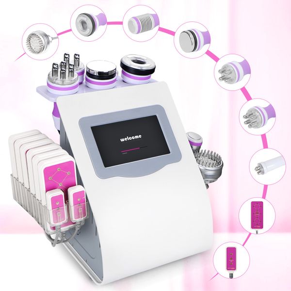 Cavitation à ultrasons multifonction 9 en 1 40K amincissant la machine lipo laser élimination des graisses graisse réduire masseur corporel Appareil lipo-laser perdre du poids équipement de salon de beauté