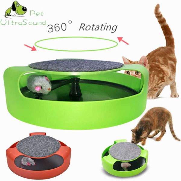 ULTRASONIDO PET Cat Toy Mouse Crazy Training Divertido para jugar con ratones Cute ch the Motion 210929