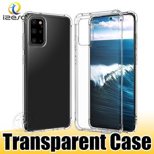 Funda de teléfono a prueba de golpes Fundas de TPU blandas y transparentes para Samsung Galaxy S21 Plus Note 20 Ultra iPhone 13 Pro Max 12 Cover izeso