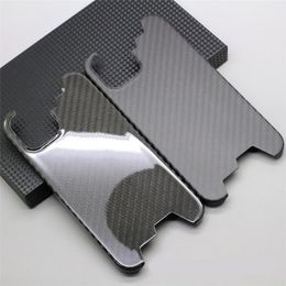 Ultradunne echte koolstofvezel slanke hoesjes voor iPhone 13 Pro Max 13 12 onregelmatige pantserbedekking