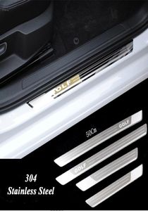 Umbral de puerta con placa de desgaste de acero inoxidable ultrafino para Vw Golf 7 MK7 Golf 6 MK6, umbral de Pedal de bienvenida, accesorios para coche 201120156456151