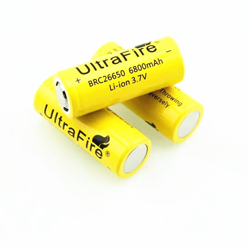 26650 6800mAh 3.7V Rechargeable lithium battery for emergency lights Camping lamp battery