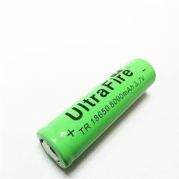 18650 8000 mAh lithium batterij platte kop/puntige 3.7 V sterk licht zaklamp oplader Kleine ventilator 4.2 V oplaadbare batterij Hoge kwaliteit