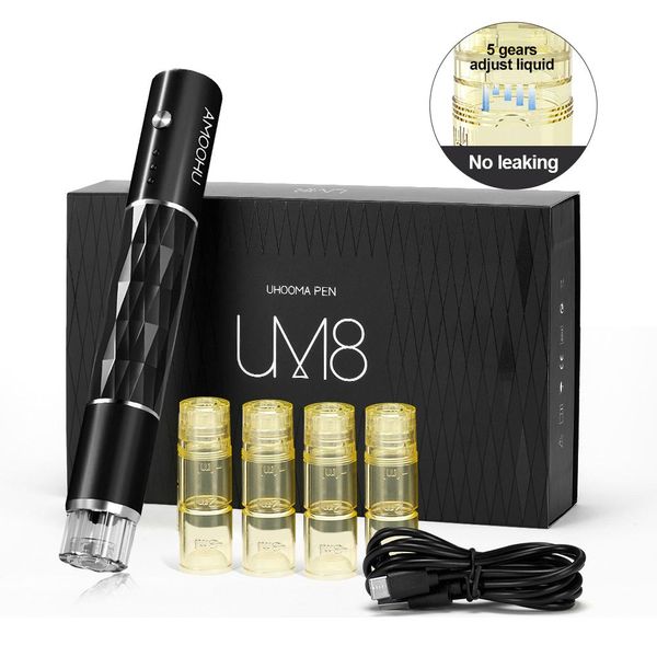 UM8 Hydra Meso Pen Electric Auto Serum Aplicador Mesoterapia con NH3 Carrtridge sin fugas para hidratar la piel de la cara