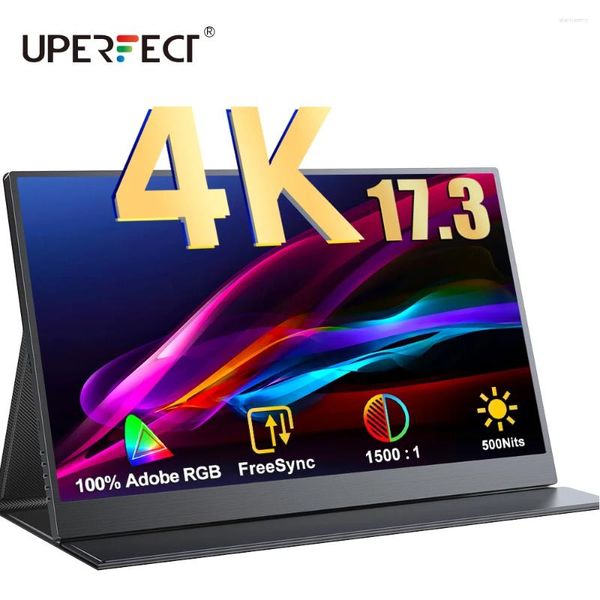 UMac J6 UHD 4K moniteur Portable avec support Vesa 17.3 pouces 60hz IPS écran pour ordinateur Portable Mac PC téléphone Steam Deck PS5 Gaming