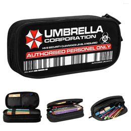 Umbrella Resident Evils 4 Juego Cajas de lápices Bolsas para bolígrafos para estudiantes Grandes suministros de escuelas de almacenamiento Pencisas de regalo