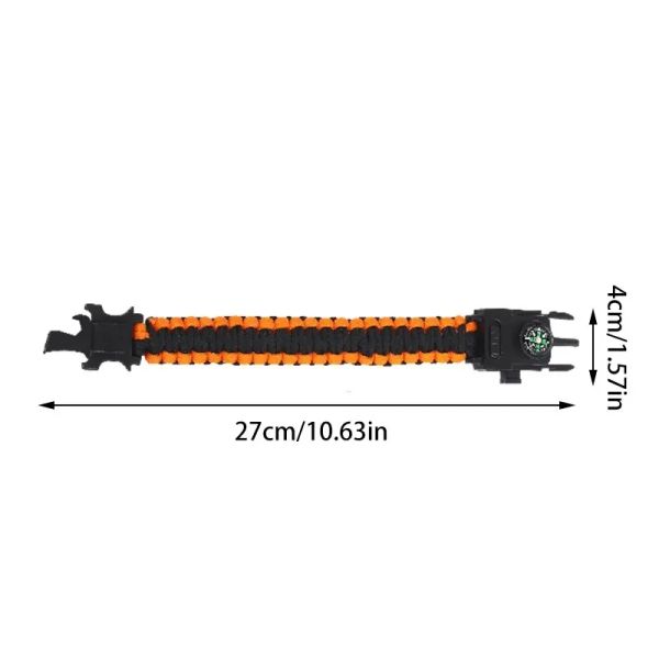 Bracelet de corde parapluie bracelet multifonctionnel Bracelet Mountaine d'alpinisme