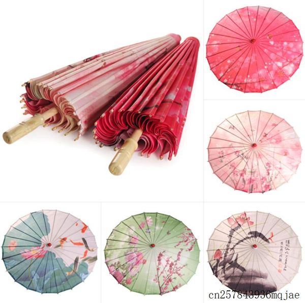 Parapluies 10 pièces danse ancienne parapluie en soie chinoise fleurs de cerisier japonais décoratifs pour les femmes