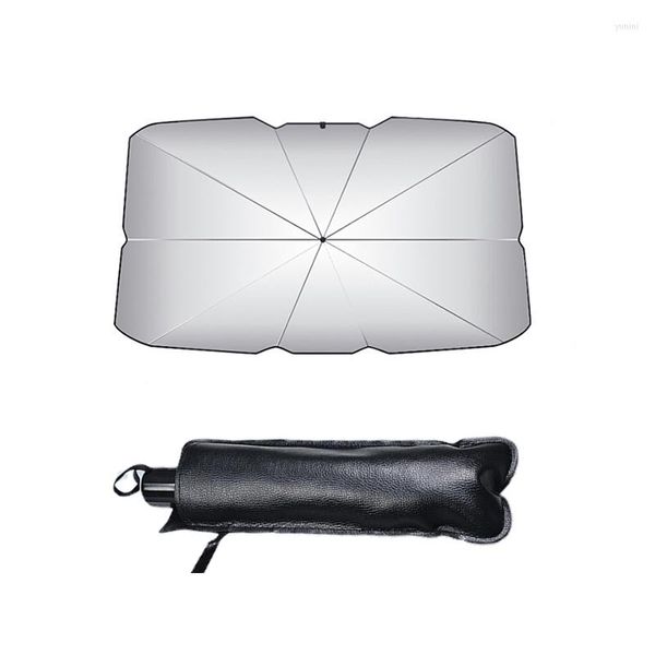 Paraguas de 125/145cm, parasol para parabrisas de coche, protección UV, cubierta de ventana delantera de coche, accesorios protectores de sombreado