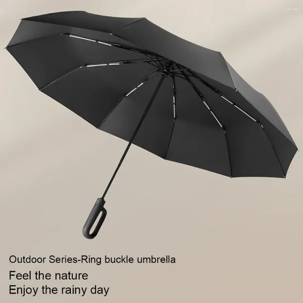 Umbrellas Hebilla anillo de 125 cm 10 Doble hueso Brolly Portable Automático paraguas Men Bugares grandes plegables Soleado Raúd