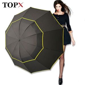 Paraplu's 130cm Grote Top Kwaliteit Paraplu Mannen Regen Vrouw Winddicht Grote Paraguas Mannelijke Vrouwen Zon 3 Floding Grote Paraplu Outdoor Parapluie 230628