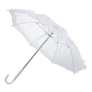 Paraplu's 1pc Prachtige kanten paraplu Bruiloftparasol Elegante dame Pography Props
