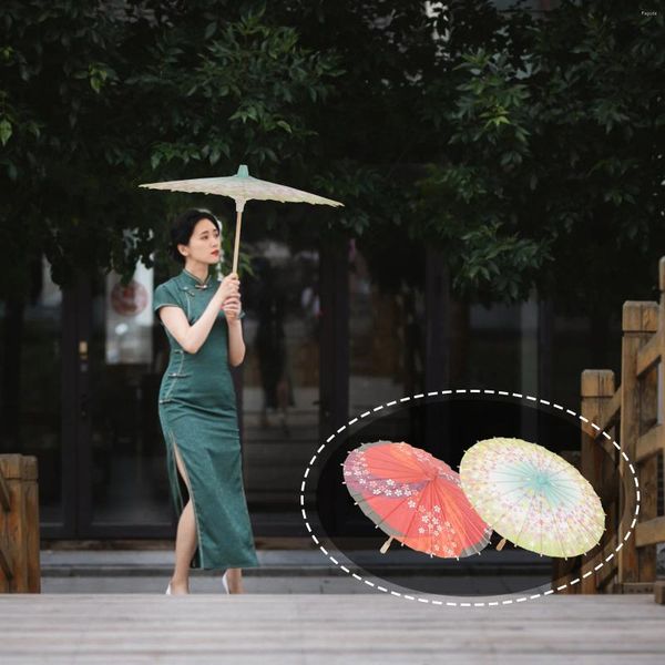 Parapluies 2 pcs japonais papier parapluie décor classique accessoires uniques délicat style japonais