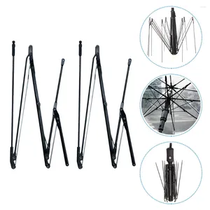 Paraplu's 2 sets Paraplu-accessoires Opvouwbaar Reparatieonderdelen Ribben Mini-steun Alleen ijzer