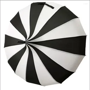 Paraplu's (20 stks/partij) Topkwaliteit Rechte Effen Mode Zonnige En Regenachtige Pagode Paraplu 9 Kleur