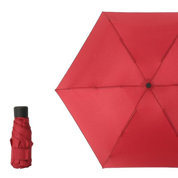 Paraguas 2021 pequeño de moda 5 paraguas plegable lluvia mujeres regalo hombres Mini bolsillo sombrilla niñas Anti-UV impermeable portátil de viaje