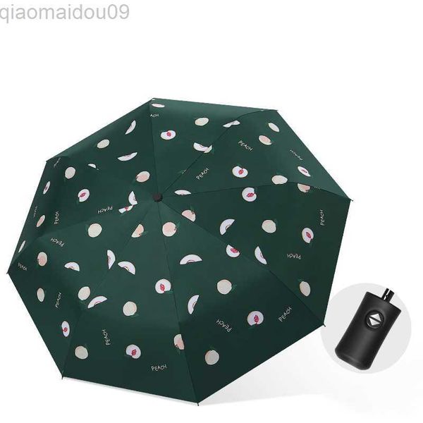 Umbrellas 2022 Nuevo paraguas de plegado automático Segura y confiable Operación de botón Operación solar a prueba de UV a prueba de lluvia fácil de transportar AA230410