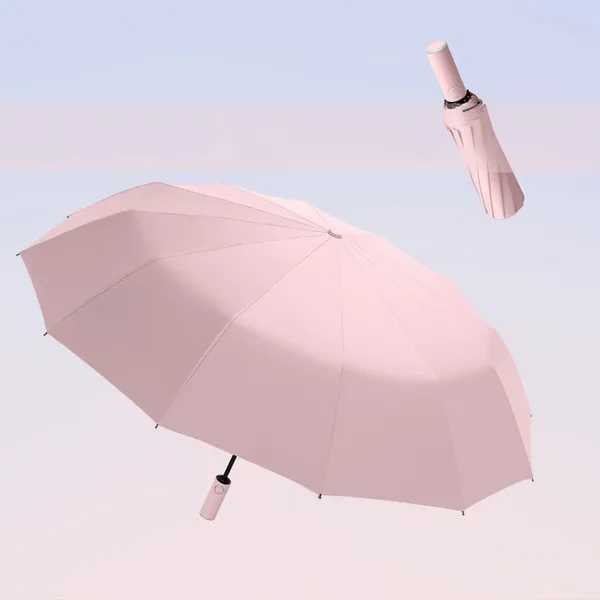 Parapluies 210T24 Côtes Lit Double Quille Entièrement Automatique Parapluie Pour Hommes Et Femmes Sun Shading Protection UV Ces Cadeaux