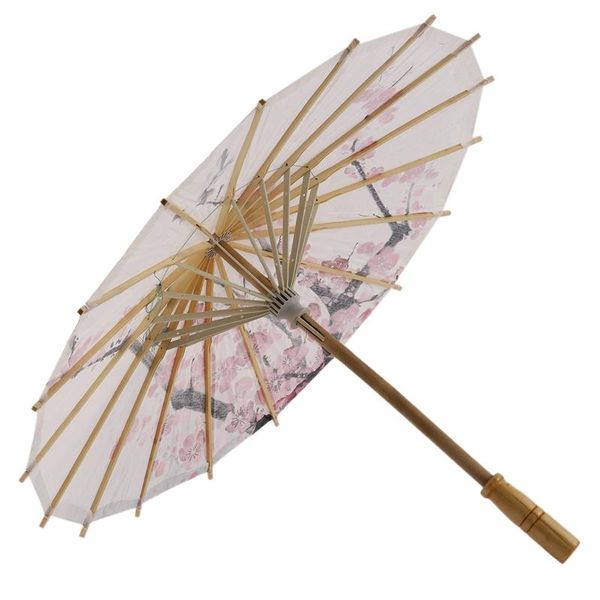 Parapluies 22 pouces faits à la main Hiled Paper Umbrella Art Classical Dance Plum Blossom pour les fêtes de mariage Pographie Costumes Cosplay