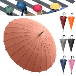Paraplu's 24 Bone Paraplu's met lange steel Creativiteit Bloei in het water Grote parapluversterking Winddichte parasols Zon Regenparaplu's 230727