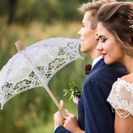 Parapluies 2pcs mariée parapluie décoratif ornement de mariage costume pographie prop