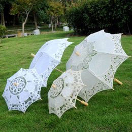 Regenschirme 386073CM Strandschirm aus Baumwollspitze, Hochzeits-Pografie-Requisiten, Western-Craft-Sonnenschirm 230920