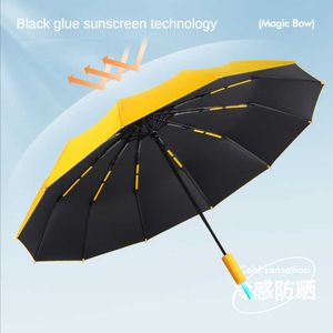 Parapluies 48 os super résistant coupe-vent contraste série automatique parasol pour hommes femmes imperméable à la pluie protection UV parapluies pliants